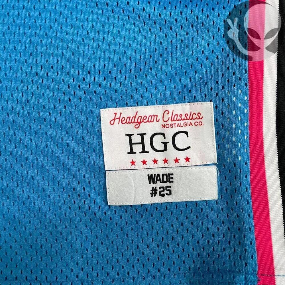 Headgear Classics Basketball Jersey Two Extra Large Blue Richards Dwyane Wade 25 - Picture 7 of 8
